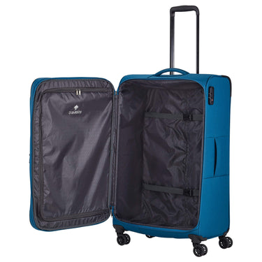 Travelite Chios - 4-Rollen-Trolley L 78 cm erw. (petrol) - Ansicht 6