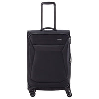 Travelite Chios - 4 - Rollen - Trolley M 67 cm erw. (schwarz) - Markenkoffer