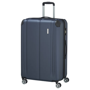 Travelite City - 4 - Rollen - Trolley erw. L 77 cm (marine) - Markenkoffer