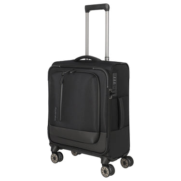 Travelite Crosslite - 4 - Rollen - Kabinentrolley S 55 cm (black) - Markenkoffer