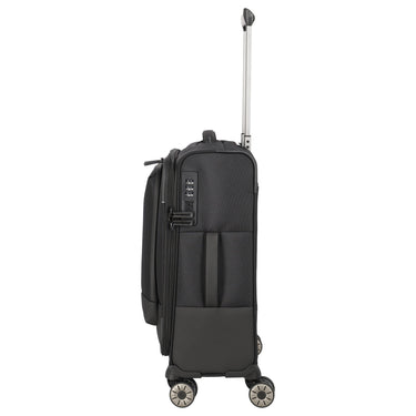 Travelite Crosslite - 4 - Rollen - Kabinentrolley S 55 cm (black) - Markenkoffer