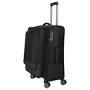 Travelite Crosslite - 4 - Rollen - Trolley M 66 cm erw. (black) - Markenkoffer
