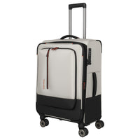 Travelite Crosslite - 4-Rollen-Trolley M 66 cm erw. (natur) - Ansicht 2