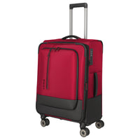 Travelite Crosslite - 4 - Rollen - Trolley M 66 cm erw. (red) - Markenkoffer