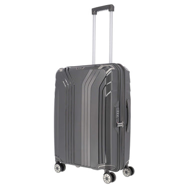 Travelite Elvaa - 4 - Rollen - Trolley M 66 cm erw (black) - Markenkoffer