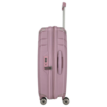 Travelite Elvaa - 4 - Rollen - Trolley M 66 cm erw (rose) - Markenkoffer