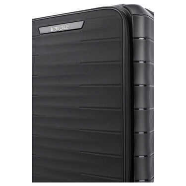Travelite Mooby - 4 - Rollen - Kabinentrolley mit Vortasche S 55 cm (black) - Markenkoffer