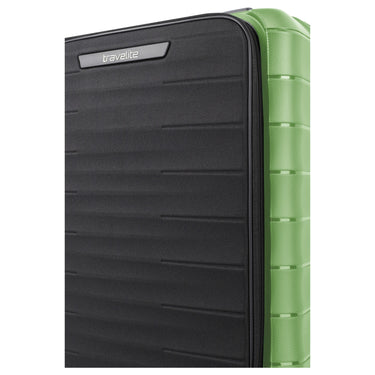 Travelite Mooby - 4 - Rollen - Kabinentrolley mit Vortasche S 55 cm (grün) - Markenkoffer