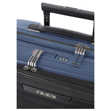 Travelite Mooby - 4 - Rollen - Kabinentrolley mit Vortasche S 55 cm (marine) - Markenkoffer