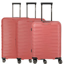 Travelite Mooby - 4 - Rollen - Trolley Set L/M/S 3tlg. erw. (rot) - Markenkoffer