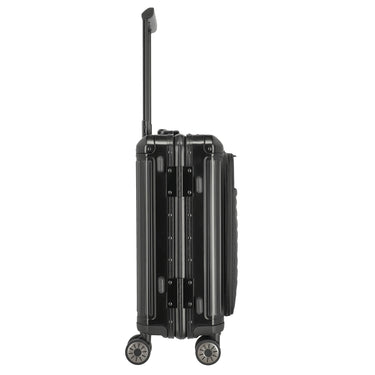 Travelite Next - 4-Rollen-Kabinentrolley mit Vortasche S 55 cm (black) - Ansicht 5