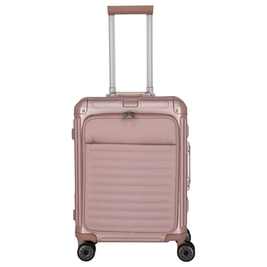 Travelite Next - 4 - Rollen - Kabinentrolley mit Vortasche S 55 cm (rose) - Markenkoffer