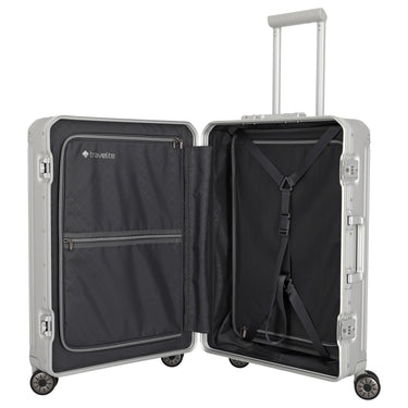 Travelite Next - 4-Rollen-Trolley M 67 cm (silber) - Ansicht 6
