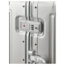 Travelite Next 75 Jahre Jubiläums - Edition - 4 - Rollen - Kabinentrolley S 55 cm (silber - grün) - Markenkoffer