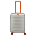 Travelite Next 75 Jahre Jubiläums - Edition - 4 - Rollen - Kabinentrolley S 55 cm (silber - orange) - Markenkoffer