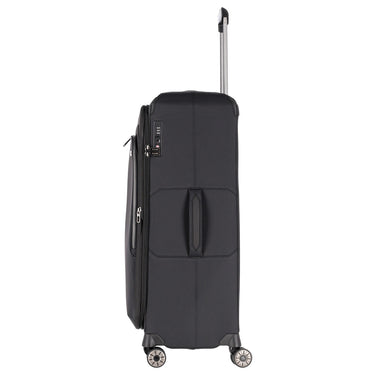 Travelite Priima - 4 - Rollen - Trolley L 79 cm erw. (black) - Markenkoffer