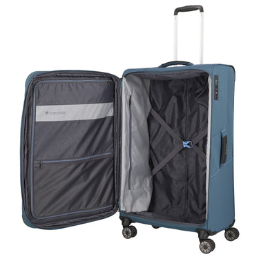 Travelite Skaii - 4 - Rollen - Trolley L 78 cm erw. (panoramablau) - Markenkoffer
