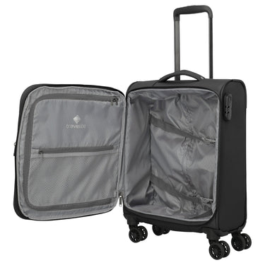 Travelite Umbria - 4-Rollen-Kabinentrolley S 55 cm erw. (black) - Ansicht 7