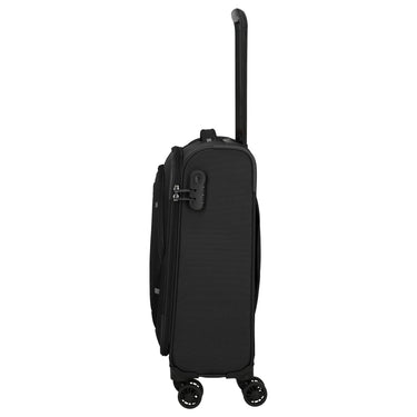 Travelite Umbria - 4 - Rollen - Kabinentrolley S 55 cm (schwarz) - Markenkoffer