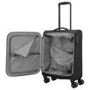 Travelite Umbria - 4 - Rollen - Kabinentrolley S 55 cm (schwarz) - Markenkoffer
