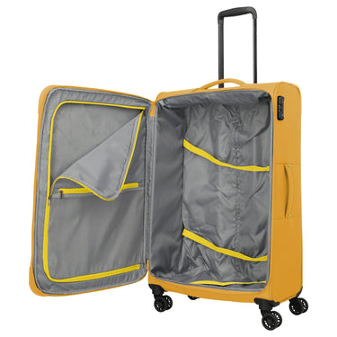 Travelite Umbria - 4 - Rollen - Trolley L 77 cm erw. (golden glow) - Markenkoffer