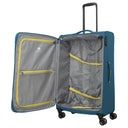 Travelite Umbria - 4 - Rollen - Trolley L 77 cm erw. (petrol) - Markenkoffer