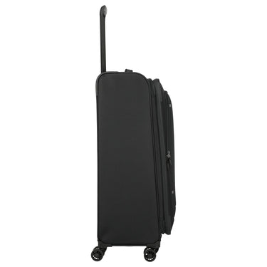 Travelite Umbria - 4 - Rollen - Trolley L 77 cm erw. (schwarz) - Markenkoffer