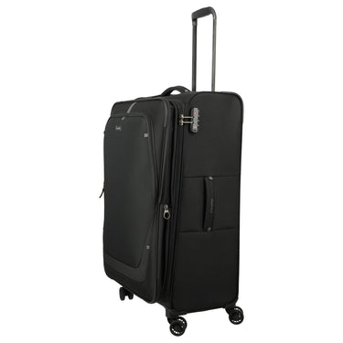 Travelite Umbria - 4 - Rollen - Trolley L 77 cm erw. (schwarz) - Markenkoffer