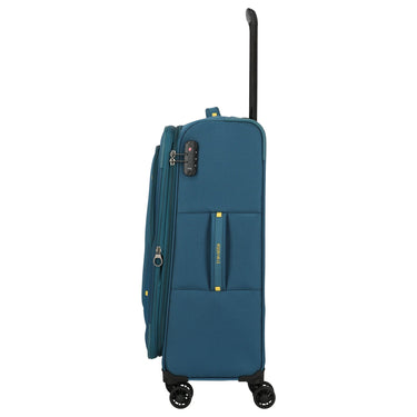 Travelite Umbria - 4 - Rollen - Trolley M 67 cm erw. (petrol) - Markenkoffer
