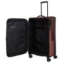 Travelite Viia - 4 - Rollen - Trolley L 77 cm erw. (Frühlingsrose) - Markenkoffer