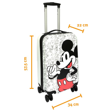 Undercover Mickey Mouse - 4 - Rollen - Trolley 57 cm (Mickey Mouse) - Markenkoffer