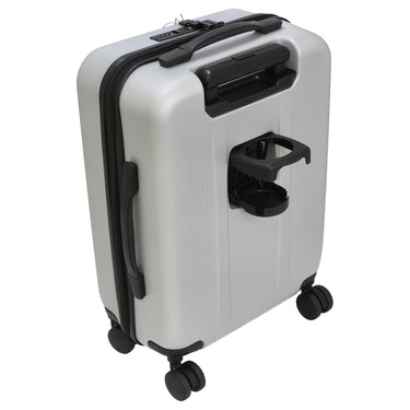 Valentino Bags Explorer Carry On - 4 - Rollen - Kabinentrolley mit Getränkehalter 53 cm USB (silver) - Markenkoffer