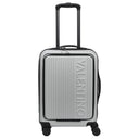 Valentino Bags Lexplor - 4 - Rollen - Kabinentrolley mit Vortasche 14" 55 cm (silver) - Markenkoffer