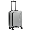 Valentino Bags Lexplor - 4 - Rollen - Kabinentrolley mit Vortasche 14" 55 cm (silver) - Markenkoffer
