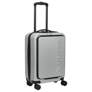 Valentino Bags Lexplor - 4 - Rollen - Kabinentrolley mit Vortasche 14" 55 cm (silver) - Markenkoffer