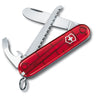 Victorinox "My First Victorinox" - Kindertaschenmesser (transparent rot) - Markenkoffer