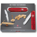 Victorinox "My First Victorinox" - Kindertaschenmesser (transparent rot) - Markenkoffer