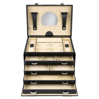 Windrose Beluga - Schmuckkoffer 26.5 cm (schwarz) - Markenkoffer