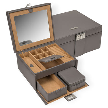Windrose Marvella - Schmuckkoffer mit Reiseetui 21.5 cm (ash) - Ansicht 6