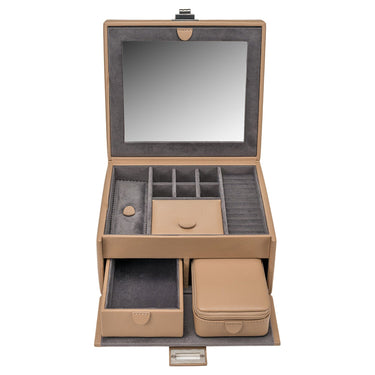 Windrose Marvella - Schmuckkoffer mit Reiseetui 21.5 cm (camel) - Ansicht 5