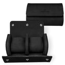 Windrose Tempora Reise - Uhrenkoffer (für 2 Uhren) 15 cm (schwarz)