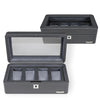 Windrose Tempora - Coffret à montres (pour 4 montres) 26,5 cm (gris)