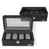 Windrose Tempora - Coffret montres (pour 4 montres) 26,5 cm (noir)