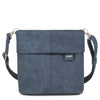 Mademoiselle M8 - Sac à bandoulière 25 cm (nubuck bleu)