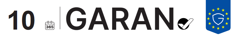 EU-GARAN-Label: Herstellergarantie in Jahren: 10